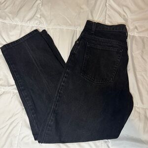 L.L. Bean Women's Black Straight Jeans